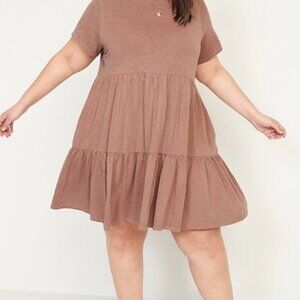 Old Navy Tiered Mini Swing Dress in Large EUC